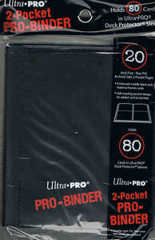 Ultra Pro 2 Pocket Binder- Black